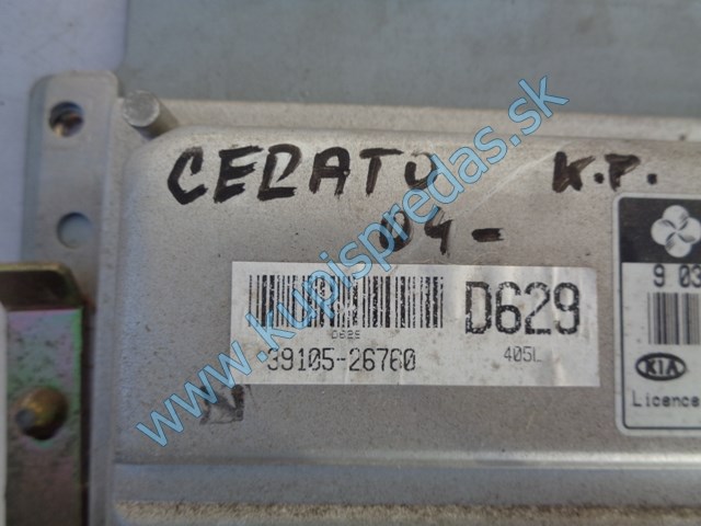 riadiaca jednotka motora na kiu cerato 1,6 16v, 39120-26760